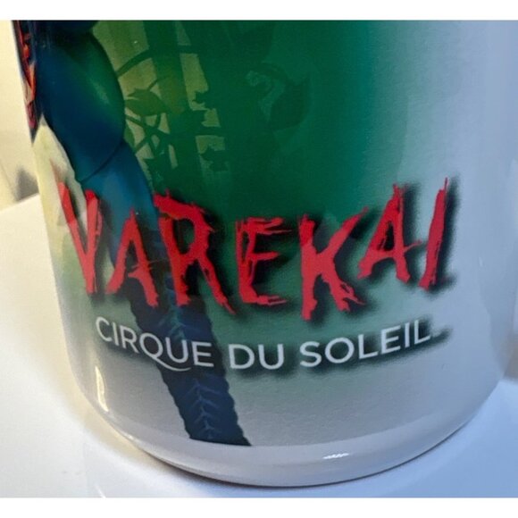 Cirque Du Soleil Varekai Mug Ceramic Green Blue Art Design Thailand - Picture 3 of 7